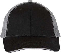 Valucap S102 Sandwich Trucker Cap - Black Grey | HIT a Double