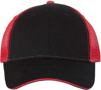 Valucap S102 Sandwich Trucker Cap - Black Red | HIT a Double