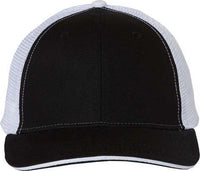 Valucap S102 Sandwich Trucker Cap - Black White | HIT a Double