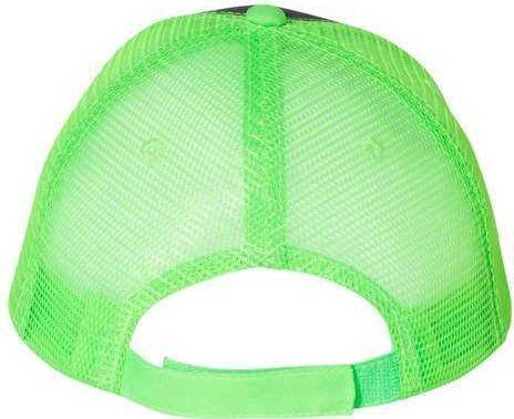 Valucap S102 Sandwich Trucker Cap - Charcoal Neon Green | HIT a Double