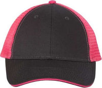 Valucap S102 Sandwich Trucker Cap - Charcoal Neon Pink | HIT a Double