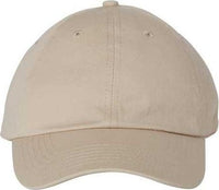 Valucap VC300A Adult Bio-Washed Classic Dads Cap - Stone | HIT a Double