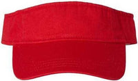 Valucap VC500 Bio-Washed Visor - Red | HIT a Double