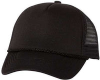 Valucap VC700 Foam Mesh-Back Trucker Cap - Black Black | HIT a Double