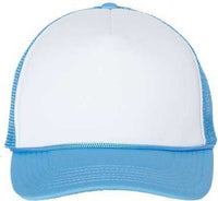 Valucap VC700 Foam Mesh-Back Trucker Cap - White Baby Blue | HIT a Double