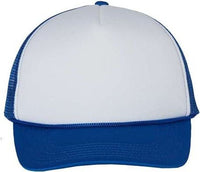 Valucap VC700 Foam Mesh-Back Trucker Cap - White Royal | HIT a Double