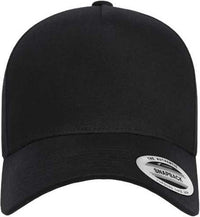 Yupoong 5079 Retro Cotton Blend Trucker Snapback Cap - Black | HIT a Double