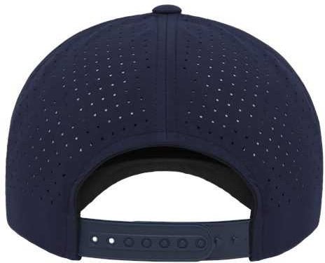 Yupoong 5389AP 5-Panel Snapback with Perforated Cap - Navy | HIT a Double