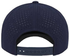 Yupoong 5389AP 5-Panel Snapback with Perforated Cap - Navy | HIT a Double