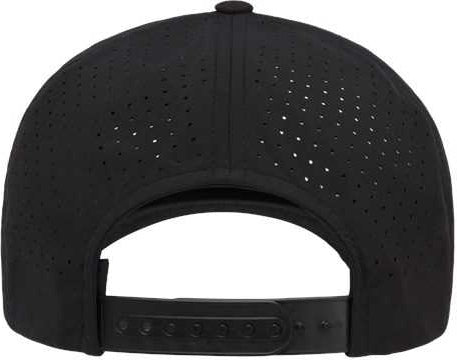Yupoong 5389AP 5-Panel Snapback with Perforated Cap - Black | HIT a Double