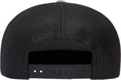 Yupoong 6006 Five-Panel Classic Trucker Cap - Heather/ Black | HIT a Double