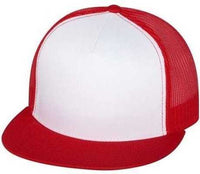 Yupoong 6006 Five-Panel Classic Trucker Cap - Red White Red | HIT a Double