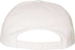 Yupoong 6502 Unstructured Five-Panel Snapback Cap - White | HIT a Double