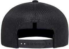Yupoong 6609 Retro High Profile Trucker Cap - Black | HIT a Double