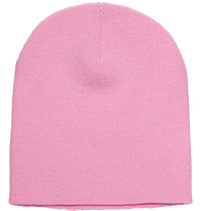 Yupoong 1500KC Classics Short Beanie - Baby Pink | HIT a Double