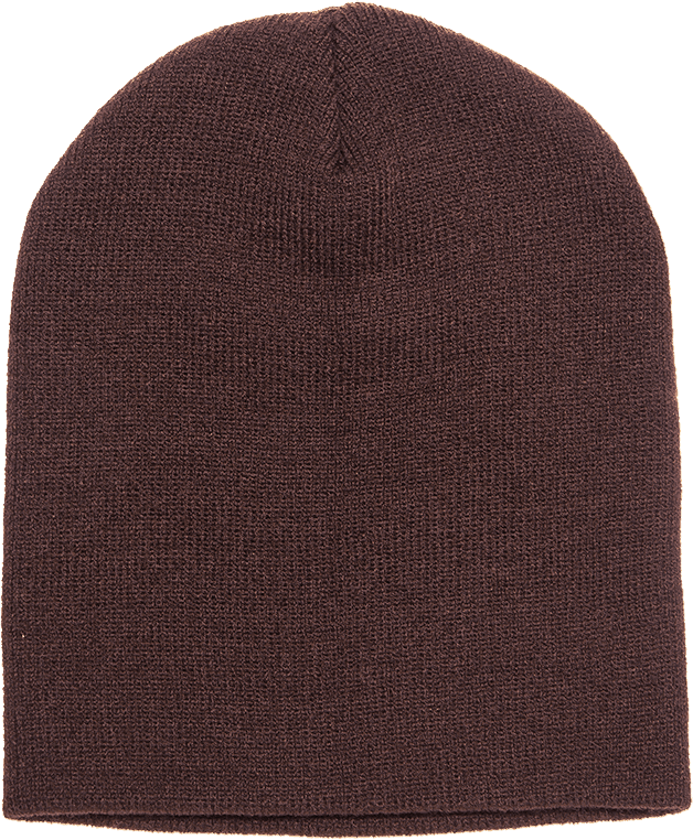 Yupoong 1500KC Classics Short Beanie - Brown | HIT a Double