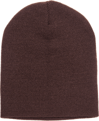 Yupoong 1500KC Classics Short Beanie - Brown | HIT a Double