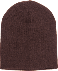 Yupoong 1500KC Classics Short Beanie - Brown | HIT a Double