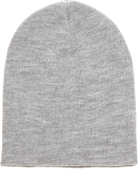 Yupoong 1500KC Classics Short Beanie - Heather Gray | HIT a Double