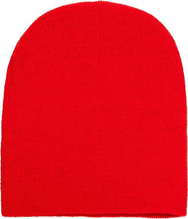 Yupoong 1500KC Classics Short Beanie - Red | HIT a Double