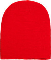 Yupoong 1500KC Classics Short Beanie - Red | HIT a Double