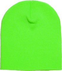 Yupoong 1500KC Classics Short Beanie - Safety Green | HIT a Double