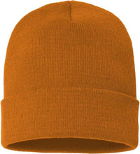 Yupoong 1501KC Classics Cuffed Knit Beanie - Caramel | HIT a Double
