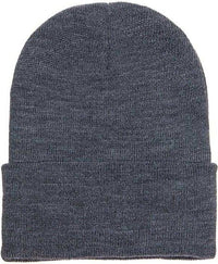 Yupoong 1501KC Classics Cuffed Knit Beanie - Dark Gray | HIT a Double