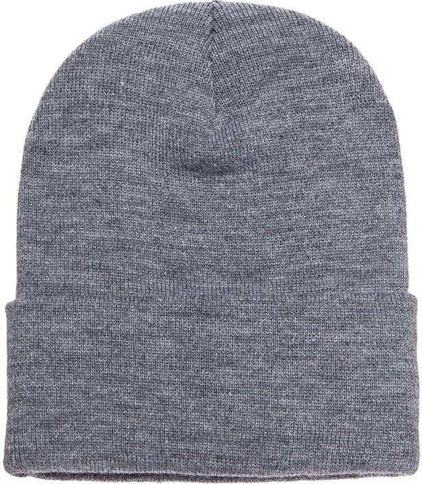 Yupoong 1501KC Classics Cuffed Knit Beanie - Heather | HIT a Double