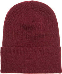 Yupoong 1501KC Classics Cuffed Knit Beanie - Maroon | HIT a Double