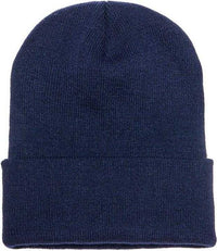 Yupoong 1501KC Classics Cuffed Knit Beanie - Navy | HIT a Double