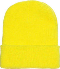 Yupoong 1501KC Classics Cuffed Knit Beanie - Safety Yellow | HIT a Double
