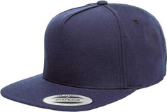 Yupoong 5089M Classics Premium 5-Panel Snapback Cap - Navy | HIT a Double