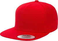 Yupoong 5089M Classics Premium 5-Panel Snapback Cap - Red | HIT a Double