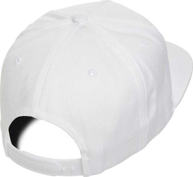 Yupoong 5089M Classics Premium 5-Panel Snapback Cap - White | HIT a Double