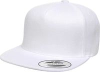 Yupoong 5089M Classics Premium 5-Panel Snapback Cap - White | HIT a Double