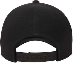 Yupoong 5789M Classics 5-Panel Premium Curved Visor Snapback Cap - Black | HIT a Double