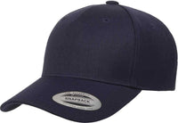 Yupoong 5789M Classics 5-Panel Premium Curved Visor Snapback Cap - Navy | HIT a Double
