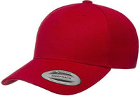 Yupoong 5789M Classics 5-Panel Premium Curved Visor Snapback Cap - Red | HIT a Double