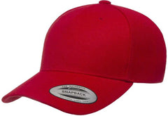 Yupoong 5789M Classics 5-Panel Premium Curved Visor Snapback Cap - Red | HIT a Double
