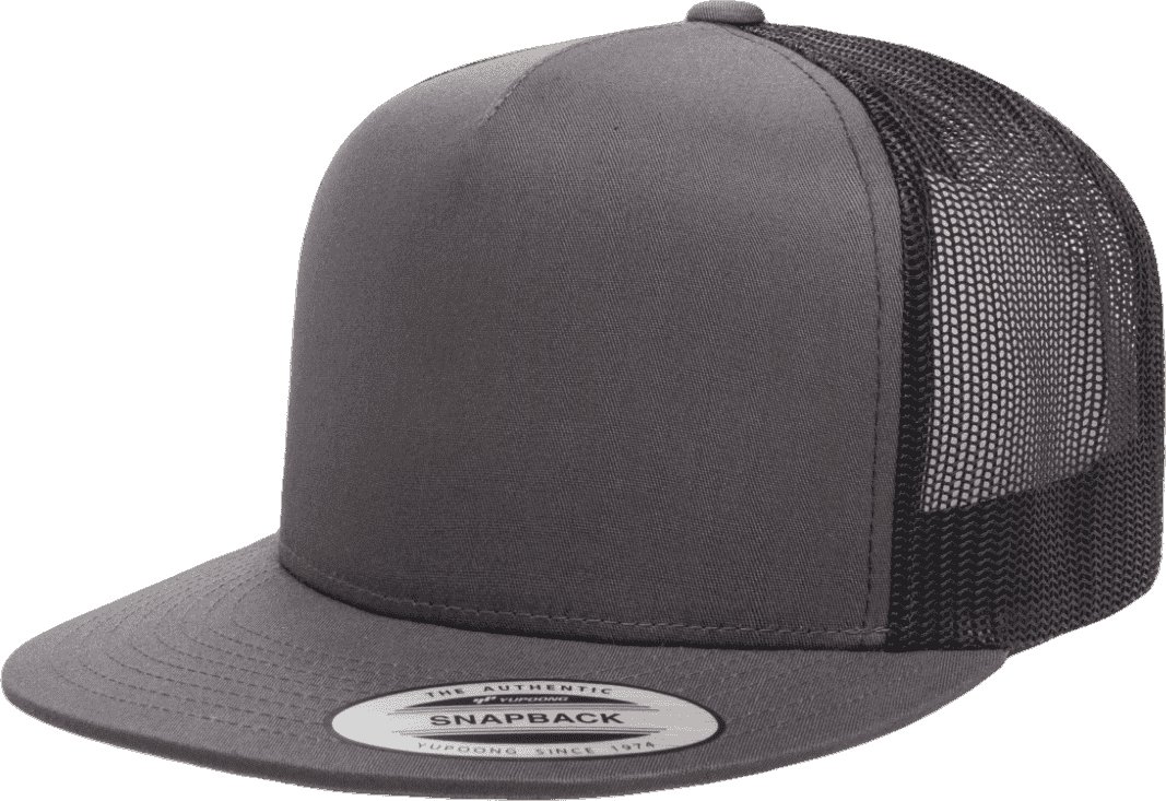 Yupoong 6006T Classics Classic Trucker Cap 2-Tone - Charcoal Black | HIT a Double