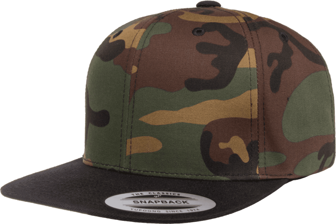 Yupoong 6089TC Classics Premium Snapback Cap - Camo Black - HIT a Double