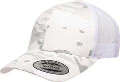 Yupoong 6606MC Classics MultiCam Retro Trucker Cap - Multicam Alpine White - HIT a Double