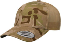 Yupoong 6606MC Classics MultiCam Retro Trucker Cap - Multicam Arid Tan | HIT a Double