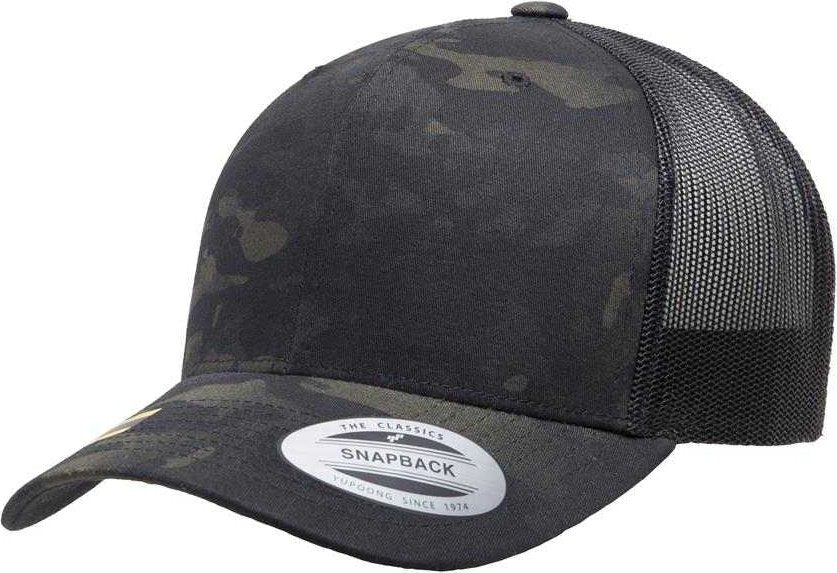 Yupoong 6606MC Classics MultiCam Retro Trucker Cap - Multicam Black | HIT a Double