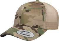 Yupoong 6606MC Classics MultiCam Retro Trucker Cap - Multicam Khaki - HIT a Double