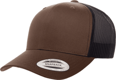 Yupoong 6606T Classics Retro Trucker Cap 2-Tone - Coyote Brown Black | HIT a Double