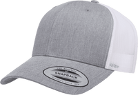 Yupoong 6606T Classics Retro Trucker Cap 2-Tone - Heather White | HIT a Double