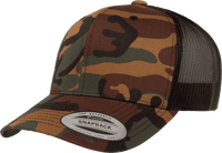 Yupoong 6606 Classics Retro Trucker Cap - Green Camo Black | HIT a Double