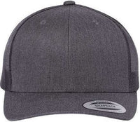 Yupoong 6606 Six-Panel Retro Trucker Cap - Dark Heather Grey | HIT a Double